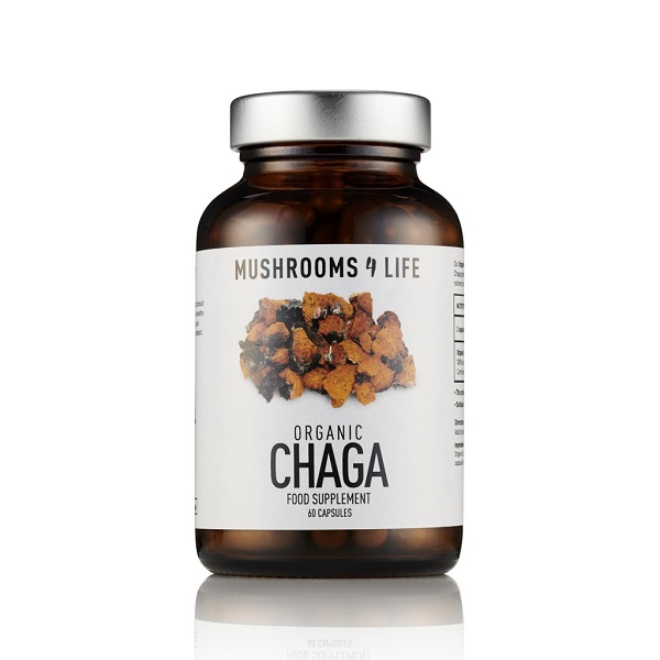 Mushrooms4Life - Chaga Organic Mushroom - 60 capsules