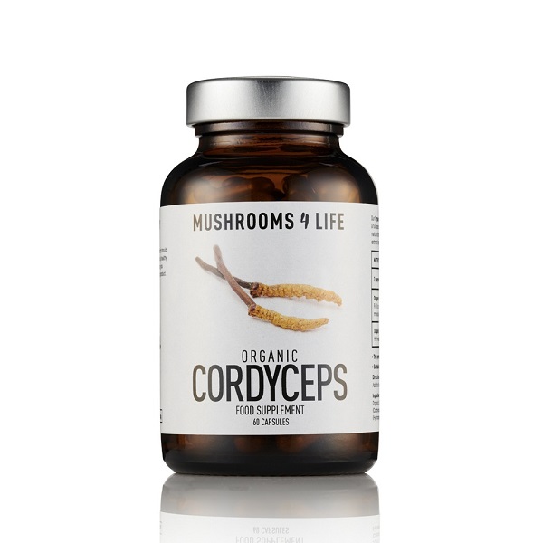 Mushrooms4Life – Cordyceps Biologische Paddenstoel – 60 Capsules