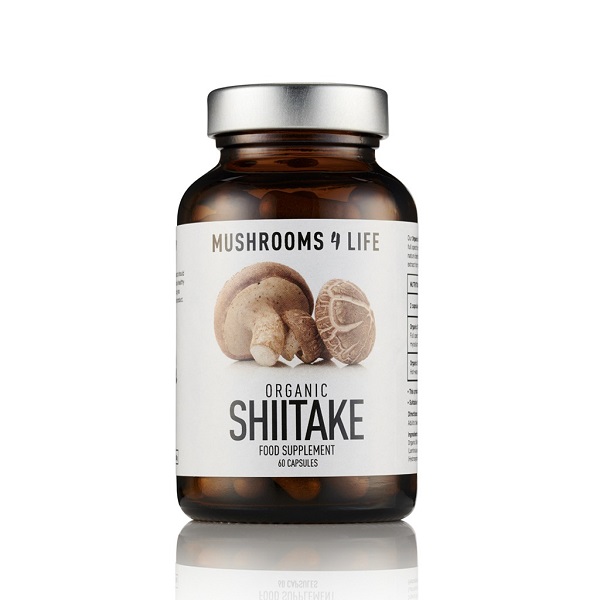 Mushrooms4Life - Shiitake Bio-Pilz - 60 Kapseln
