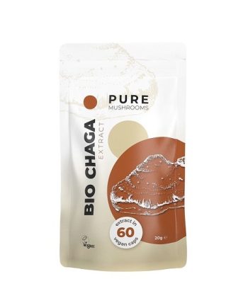 Pure Mushrooms Chaga paddenstoelen extract Bio 60 capsules