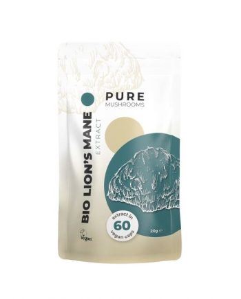 Pure Mushrooms Lion's Mane paddenstoelen extract Bio 60 capsules