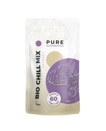 Pure Mushrooms Pure Chill Mix paddenstoelen extract Bio 60 capsules