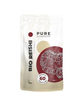 Pure Mushrooms Reishi paddenstoelen extract Bio 60 capsules