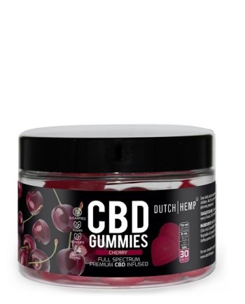 Dutch-Hemp-CBD-gummies-25-mg-30-stuks-750-mg-cherry-full-spectrum-Vegan-and-Sugar