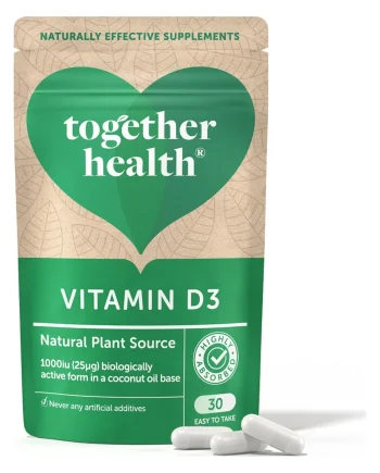 Together Vegan vitamine D3: voorkant van de verpakking